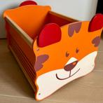 Houten opberg-stapelkist; tijger (2 st), Kinderen en Baby's, Ophalen of Verzenden, Nieuw