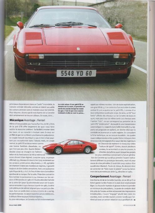 Ferrari 308 GTB klassieke auto, Boeken, Auto's | Folders en Tijdschriften, Gelezen, Ferrari, Verzenden