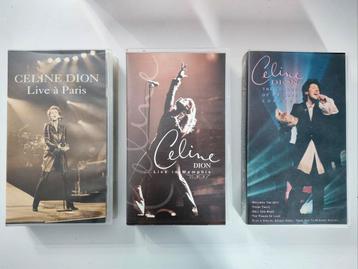 Lot de 3 K7 VHS de concert de Céline Dion