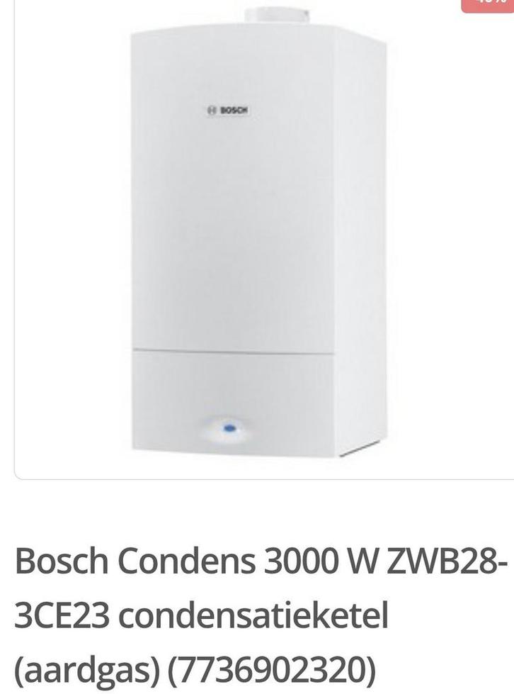 Condensatieketel aardgas, Bosch Condens 3000 W ZWB28-
3CE23, Doe-het-zelf en Bouw, Verwarming en Radiatoren, Nieuw, Ophalen