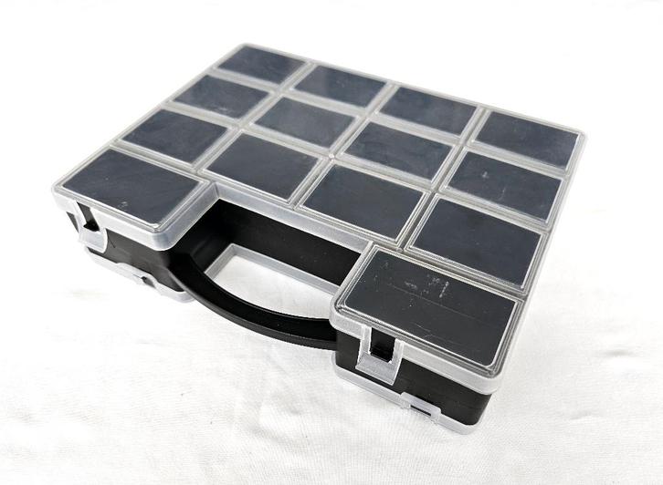 Opbergdoos met vakken aan 2 zijden, Hobby & Loisirs créatifs, Bricolage, Comme neuf, Enlèvement ou Envoi