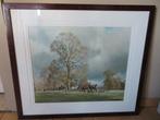 Jachttaffereel, antieke print, Huis en Inrichting, Ophalen, Gebruikt, Print