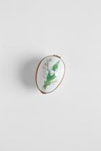 Porseleinen ei met meiklokjes van Limoges, Ophalen of Verzenden