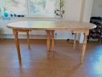 Prachtige ronde eikenhouten tafel met verlengstuk 345, Huis en Inrichting, Tafels | Eettafels, Ophalen, 100 tot 150 cm, Eikenhout