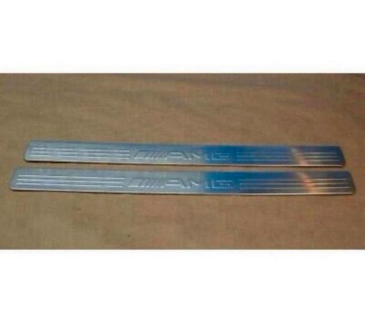 OE Chrome MERCEDES-Benz W204 C63 AMG instaplijsten deurstrip, Auto-onderdelen, Interieur en Bekleding, Mercedes-Benz, Gebruikt