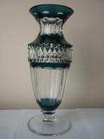 Vase Gary Bleu/vert- Val Saint Lambert, Ophalen of Verzenden