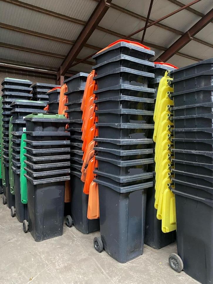 STAPELKORTING 240L Containers - AANBIEDING!!!, Huis en Inrichting, Woonaccessoires | Prullenbakken, Gebruikt, Kunststof, 75 cm of meer
