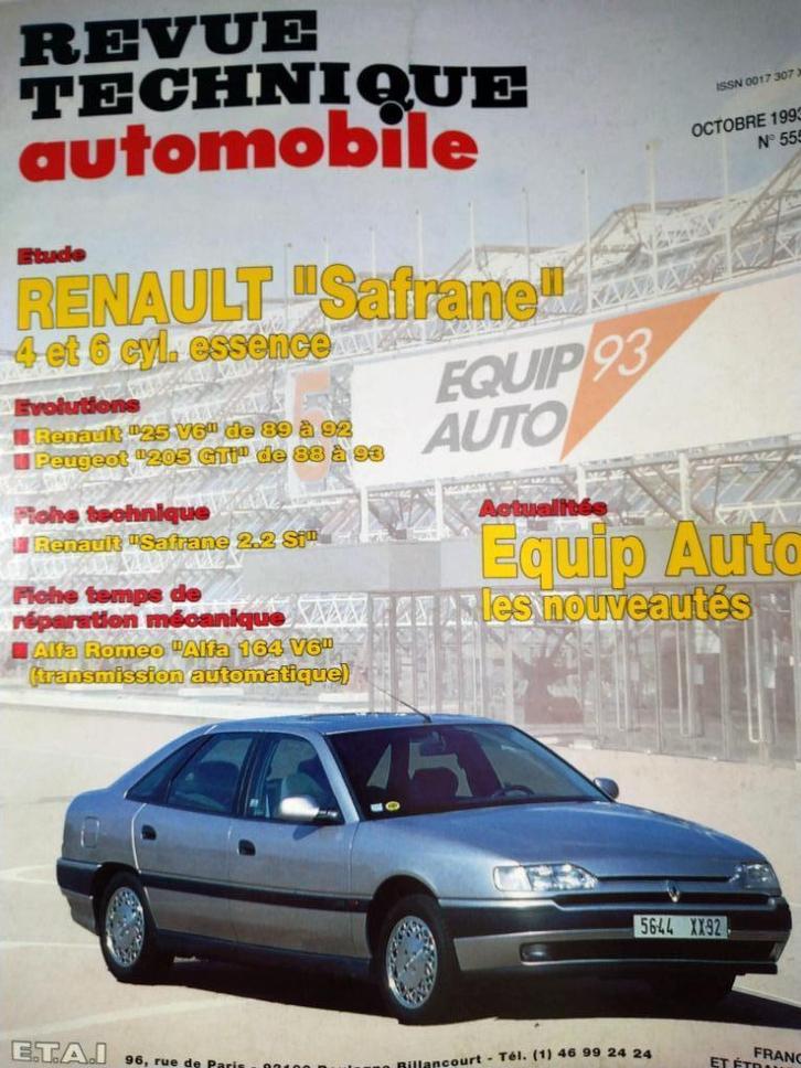 RTA - Renault Safrane - n555 - oct 1993, Auto diversen, Handleidingen en Instructieboekjes, Verzenden