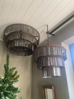 Hanglampen met metalen plaatjes, Ophalen of Verzenden, Onbekend, Onbekend, Onbekend