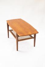 Vintage teak salontafel, Minder dan 50 cm, Minder dan 50 cm, Teakhout, Rechthoekig