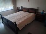 2 persoons bed, Ophalen, Bruin, Tweepersoons, 200 cm