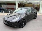Tesla Model Y FULL BLACK / PANODAK / 20INCH / ZETELVERWARMIN, Auto's, Tesla, Gebruikt, Parkeersensor, Zwart, Leder