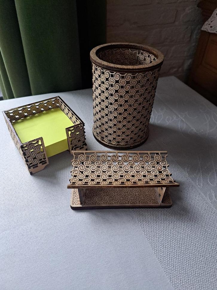 origineel bureelsetje, Huis en Inrichting, Woonaccessoires | Overige, Zo goed als nieuw, Ophalen of Verzenden