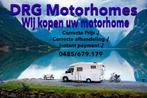 Verkoop uw motorhome aan DRG Motorhomes!, Caravans en Kamperen, Mobilhomes, Bedrijf
