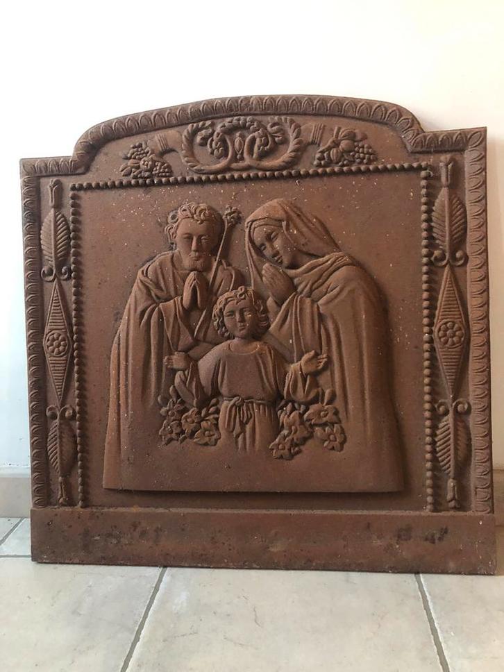 Taque de cheminée fonte feu ouvert Cadeau Noël, Antiquités & Art, Antiquités | Accessoires de maison, Enlèvement