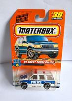 Matchbox superfast 97 chevy tahoe police, Hobby en Vrije tijd, Modelauto's | 1:43, Matchbox, Ophalen of Verzenden