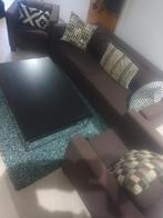 Salon+ tapis + table, Maison & Meubles, Canapés | Coins salons complets, Enlèvement, Comme neuf