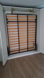 Opklapbed 160x200, Huis en Inrichting, Slaapkamer | Bedden, Ophalen, Zwart, Tweepersoons, Zo goed als nieuw