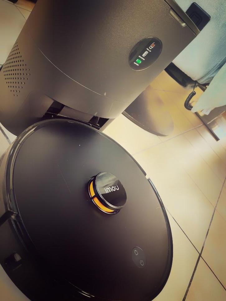 Robotstofzuiger Imou. dweilfunctie, App en autom. leegmaken, Elektronische apparatuur, Stofzuigers, Zo goed als nieuw, Robotstofzuiger