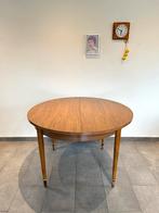 Retro houten ronde tafel, Huis en Inrichting, Tafels | Eettafels, Ophalen, Gebruikt