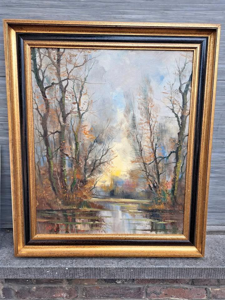 huile sur toile signe jean jacques foulon, Antiquités & Art, Art | Peinture | Classique, Enlèvement ou Envoi