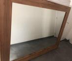 Grote, zware houten spiegel (Teak), Huis en Inrichting, Ophalen, Gebruikt, 125 cm of meer, 150 tot 200 cm