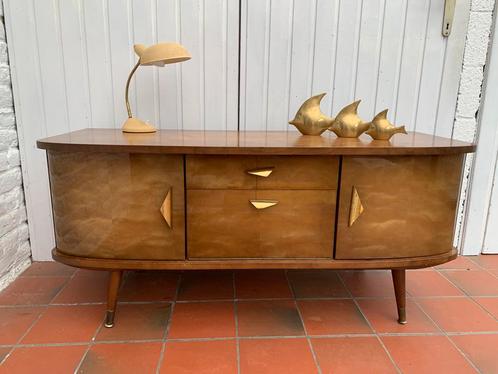 Vintage retro klein dressoir/tv-meubel, Huis en Inrichting, Kasten |Televisiemeubels, Gebruikt, Metaal, Ophalen
