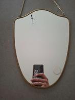 Hangspiegel met ketting en met gouden randje, Antiek en Kunst, Ophalen