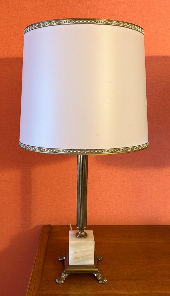Vintage tafellamp, Huis en Inrichting, Lampen | Tafellampen, Gebruikt, 50 tot 75 cm, Metaal, Ophalen