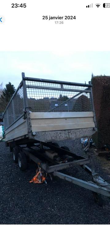 Remorque basculante 2700 kg beschikbaar voor biedingen