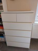 Dressoir met 6 laden, wit, Huis en Inrichting, Kasten | Ladekasten, Ophalen, Gebruikt, 5 laden of meer, 100 tot 150 cm