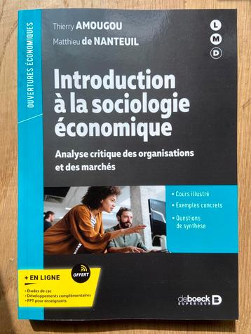 Introduction à la sociologie économique Amagou & de Nanteuil beschikbaar voor biedingen