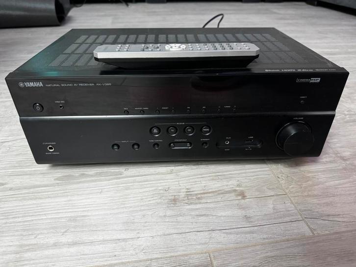 Yamaha RX-V385 versterker 4k hdmi, Audio, Tv en Foto, Home Cinema-sets, Zo goed als nieuw, Overige spelers, 7.1-systeem, 70 watt of meer