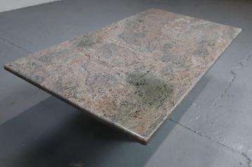 Minimalist pink granite coffee table, 1980's Belgium beschikbaar voor biedingen