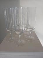 Kristallen glazen 5stuks, Glas of Glazen, Ophalen of Verzenden, Overige stijlen, Glas