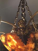 Art Nouveau lamp, Huis en Inrichting, Lampen | Hanglampen, Ophalen, Gebruikt, Glas, 75 cm of meer