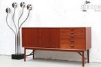 Hvidt Teak Sideboard Credenza Vintage Deens Design Jaren, Huis en Inrichting, Ophalen, Gebruikt, 150 tot 200 cm, Teakhout