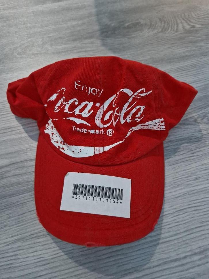 Rode en witte pet met antiek effect van Coca Cola, Verzamelen, Merken en Reclamevoorwerpen, Nieuw, Overige typen, Ophalen of Verzenden