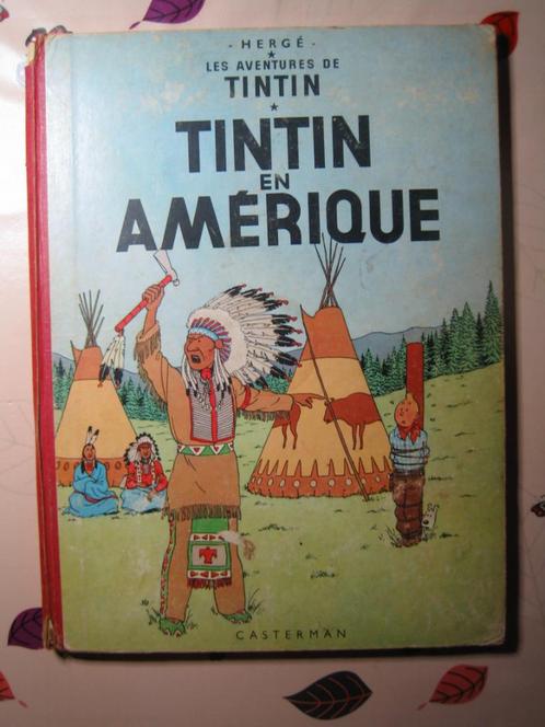 TINTIN EN AMERIQUE. B26. 1958. HERGE., Collections, Personnages de BD, Utilisé, Tintin, Enlèvement ou Envoi