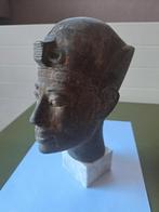Decoratief beeld Egyptische farao – kunststeen, 22 cm, Ophalen of Verzenden