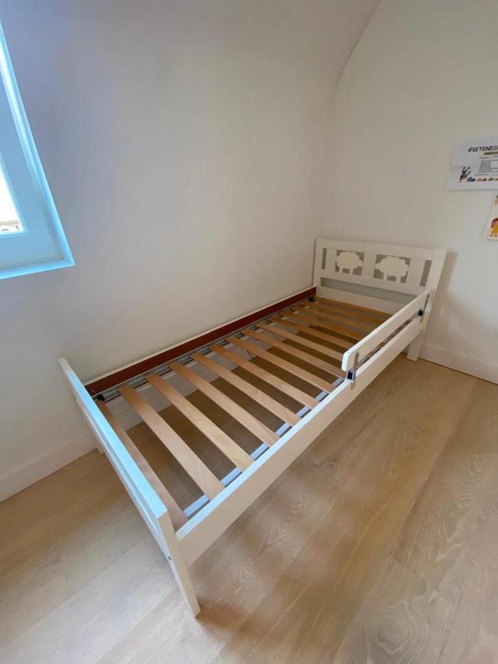 kinderbed - Peuterbed met lattenbodem en matras, Kinderen en Baby's, Kinderkamer | Bedden, Gebruikt, 140 tot 160 cm, 70 tot 85 cm