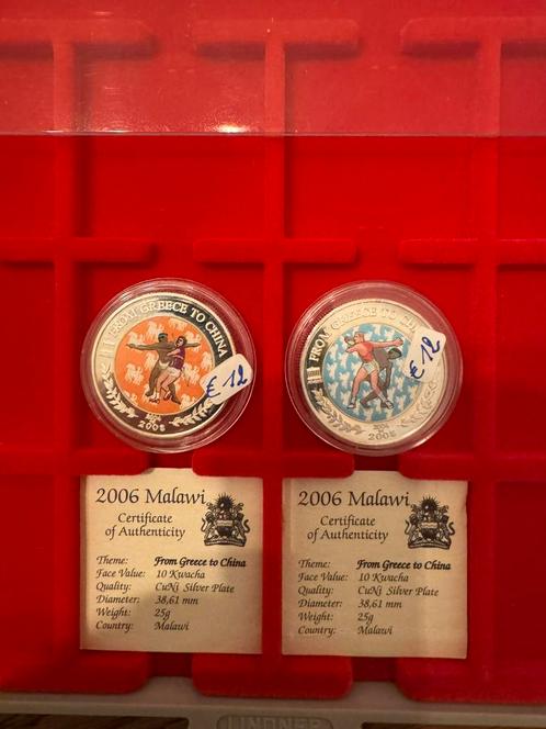 2x 10 kwacha Malawi, Postzegels en Munten, Munten en Bankbiljetten | Verzamelingen, Munten, Ophalen of Verzenden