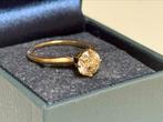Gouden ring met natuurlijke diamant 1.42ct! certificaat GIA!, Handtassen en Accessoires, Ringen, Nieuw, Ophalen of Verzenden, 17 tot 18