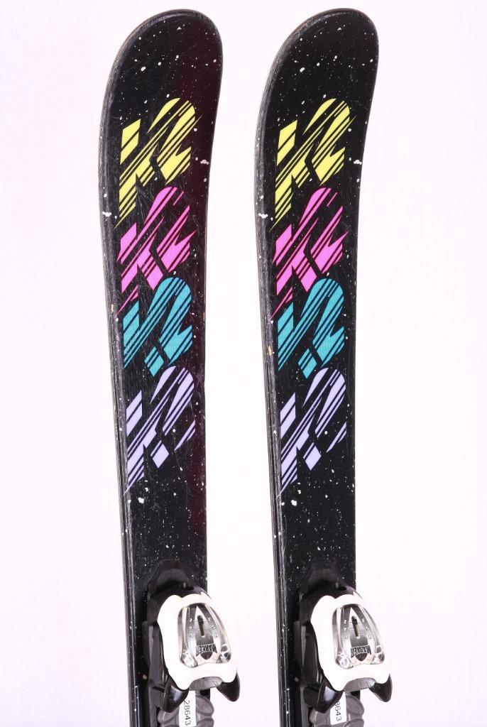 129 kinder ski's K2 MISSY, freestyle, TWINTIP + Marker 7, Sport en Fitness, Skiën en Langlaufen, Gebruikt, Ski's, Ski, Carve, 100 tot 140 cm