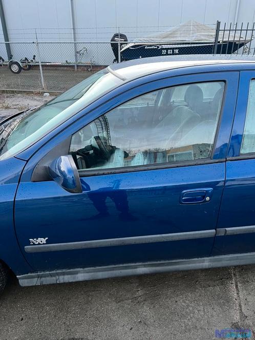 OPEL ASTRA G Blauw Z21B links voor deur portier 1997-2004, Auto-onderdelen, Carrosserie, Deur, Opel, Gebruikt