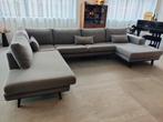 U-vormige zetel, grijs 3m50 breed, Huis en Inrichting, Ophalen, Gebruikt, Hout, Modern