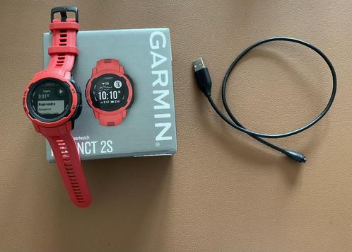 Garmin montre Instinct 2S, Handtassen en Accessoires, Sporthorloges, Nieuw, Android, Rood, Afstand, GPS, Hartslag, Kompas, Snelheid
