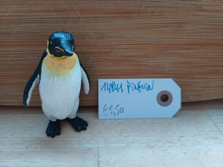 Schleich Pinguin 14841 Repainted, Verzamelen, Poppetjes en Figuurtjes, Gebruikt, Ophalen of Verzenden