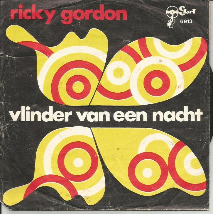 Ricky Gordon - Vlinder Van De Nacht / Een Deur Op Slot, CD & DVD, Vinyles Singles, Single, En néerlandais, 7 pouces, Enlèvement ou Envoi