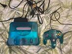 Nintendo 64 ice blue, Games en Spelcomputers, Spelcomputers | Nintendo 64, Ophalen of Verzenden, Gebruikt, Met 1 controller